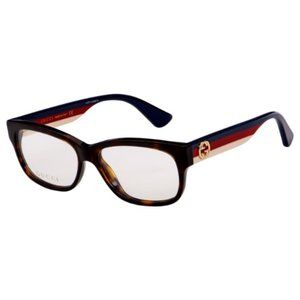 Authentic Gucci Eyeglasses GG0278O 002 Havana Full Rim Frames 53MM RX-ABLE